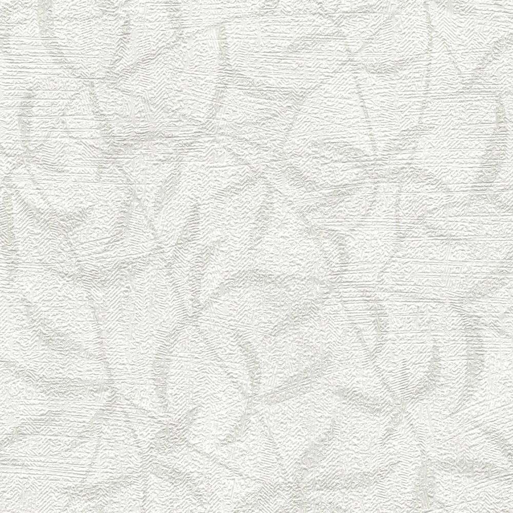             Vliestapete florale Zweige mit Struktur – Weiß, Grau
        
