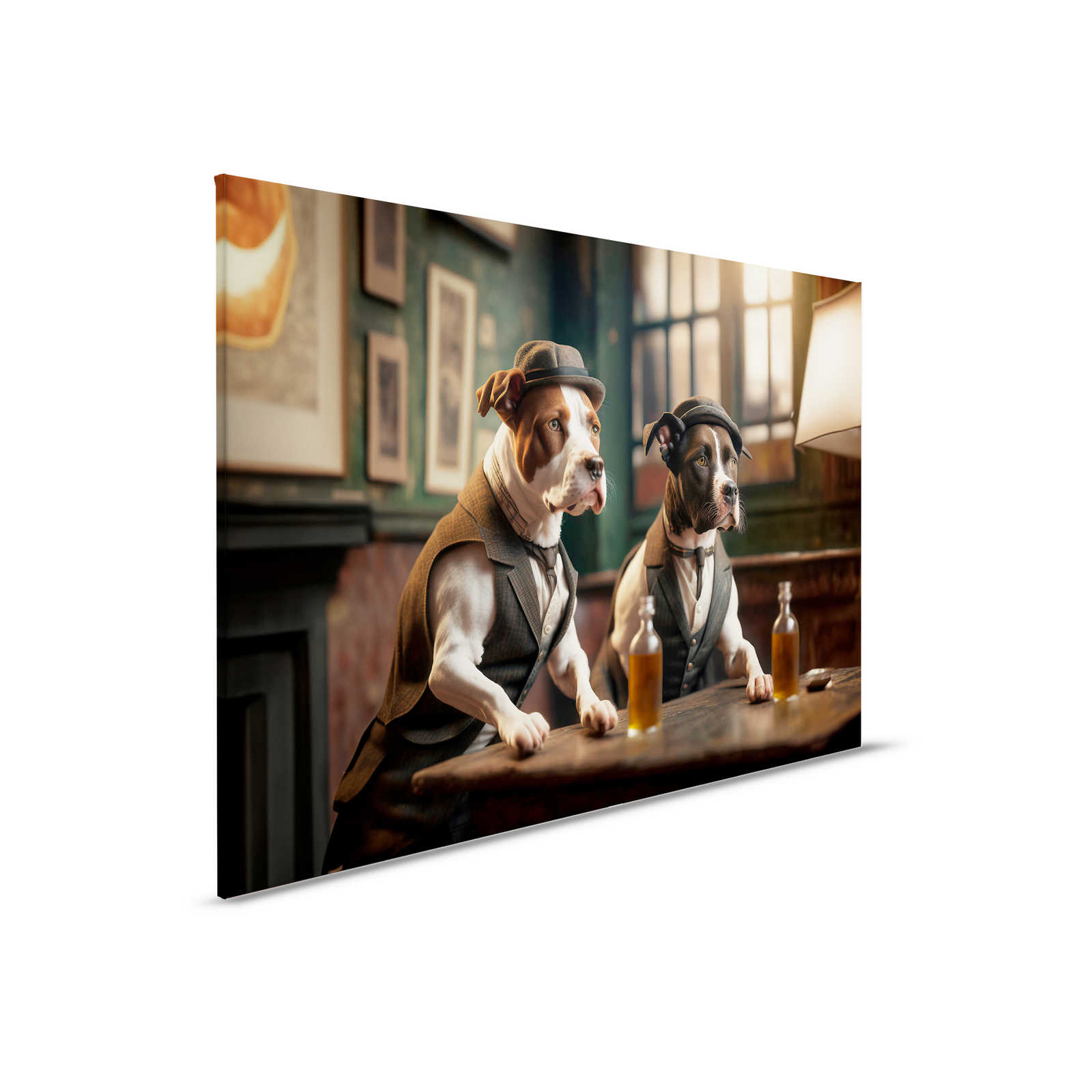             KI-Leinwandbild »Doggy Bar 2« – 90 cm x 60 cm
        