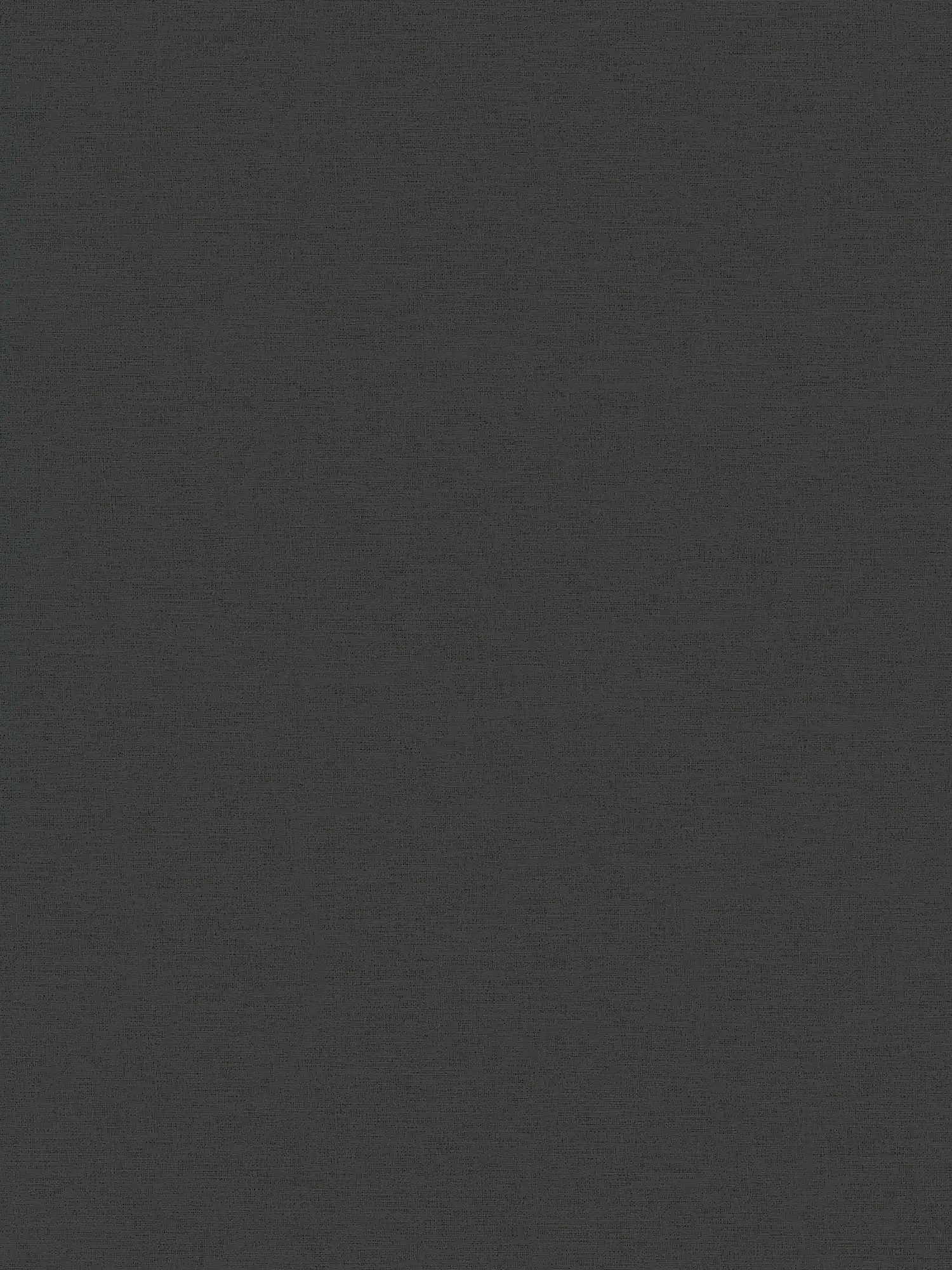         Schwarze Tapete einfarbig mit textiler Prägestruktur
    