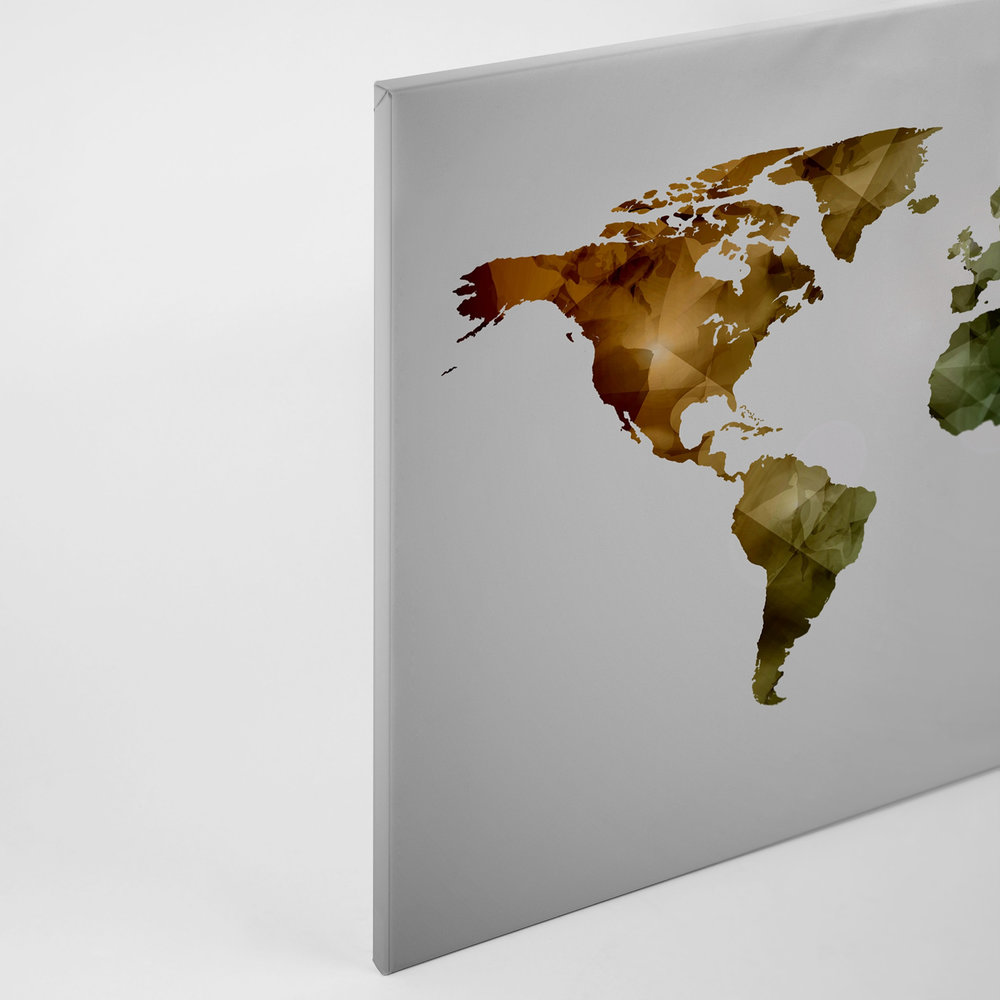Leinwand • Weltkarte 1 WorldGrafic aus • Elemente grafische