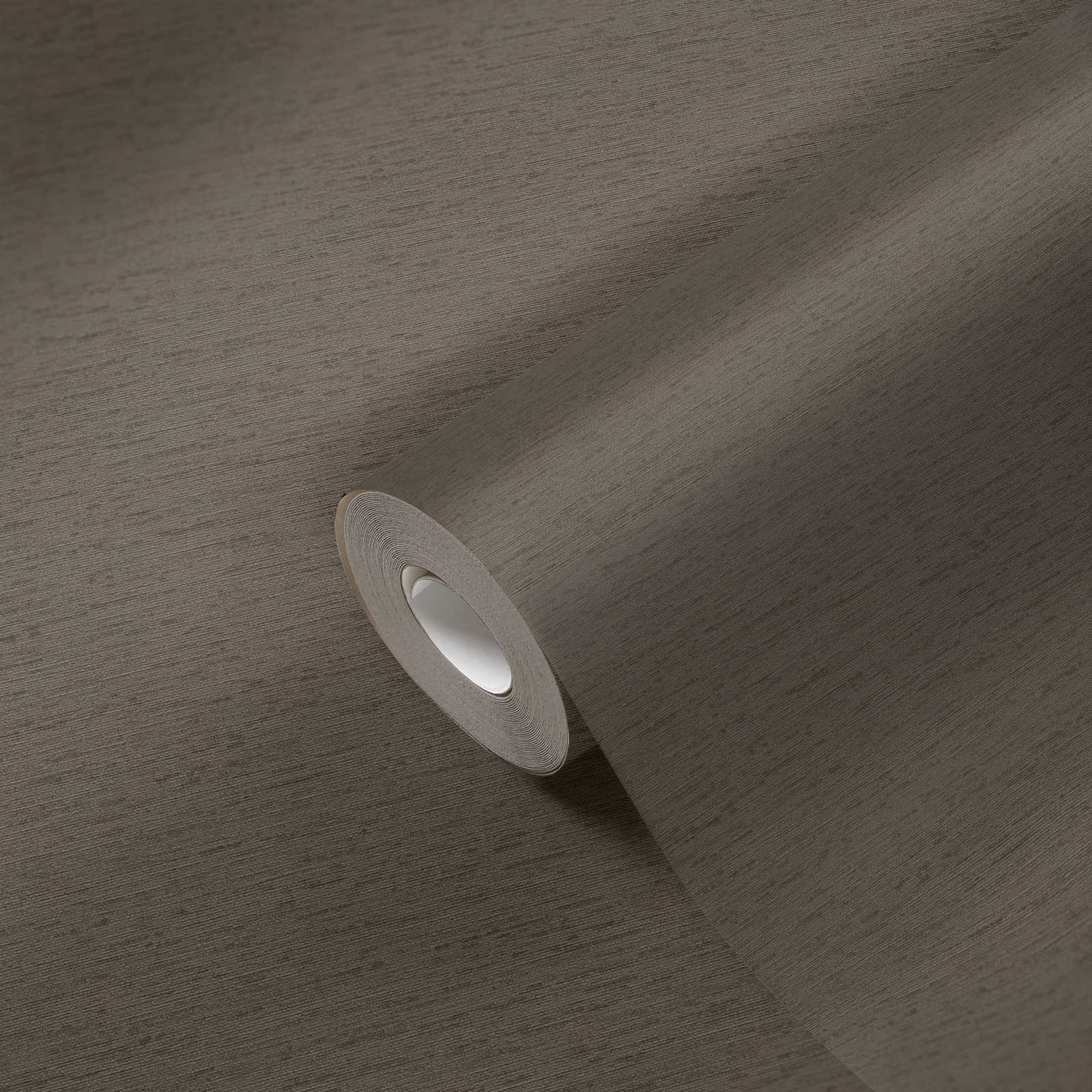             Einfarbige Tapete in Gewebe-Optik mit leichter Struktur, matt – Braun
        