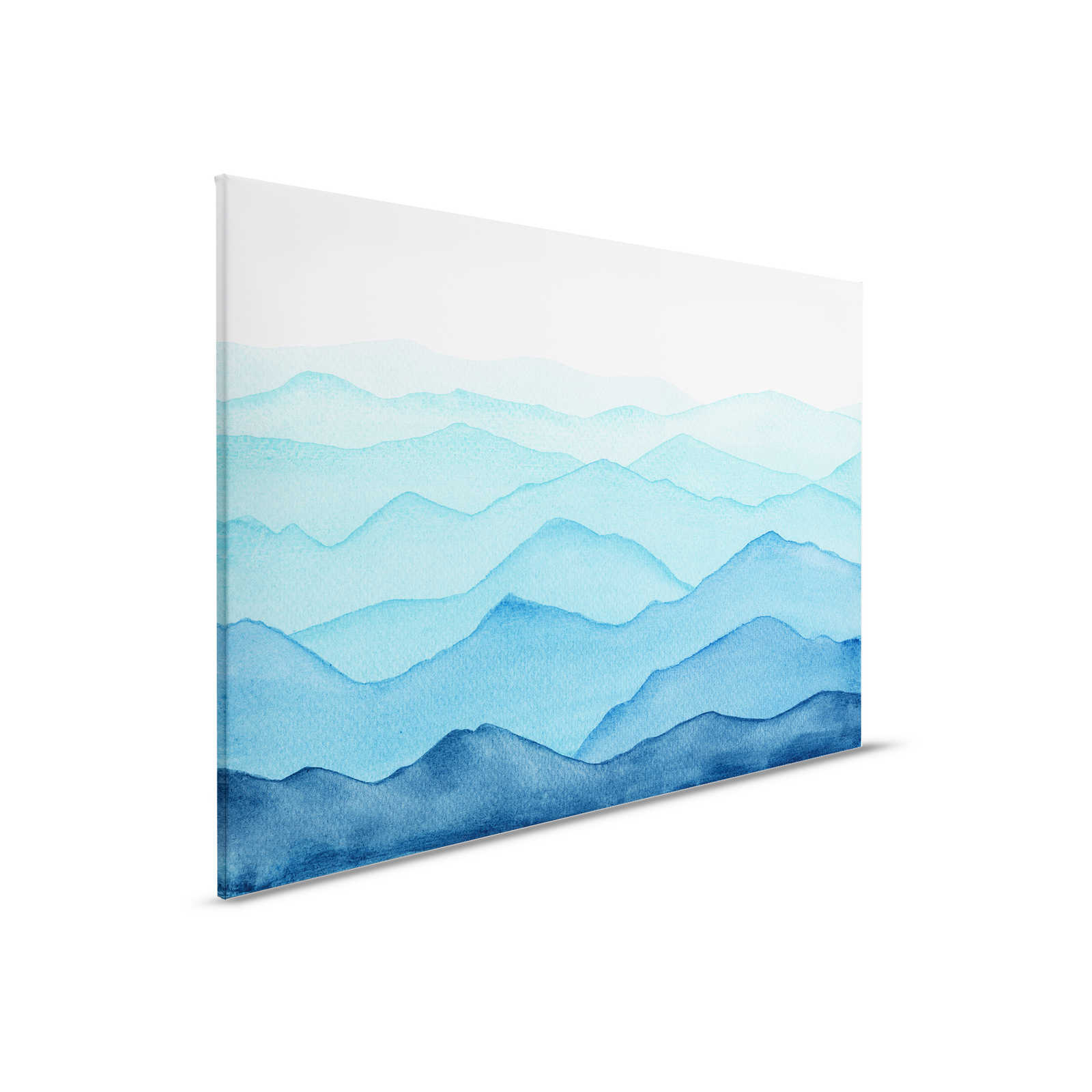         Leinwand Meer mit Wellen in aquarell – 90 cm x 60 cm
    