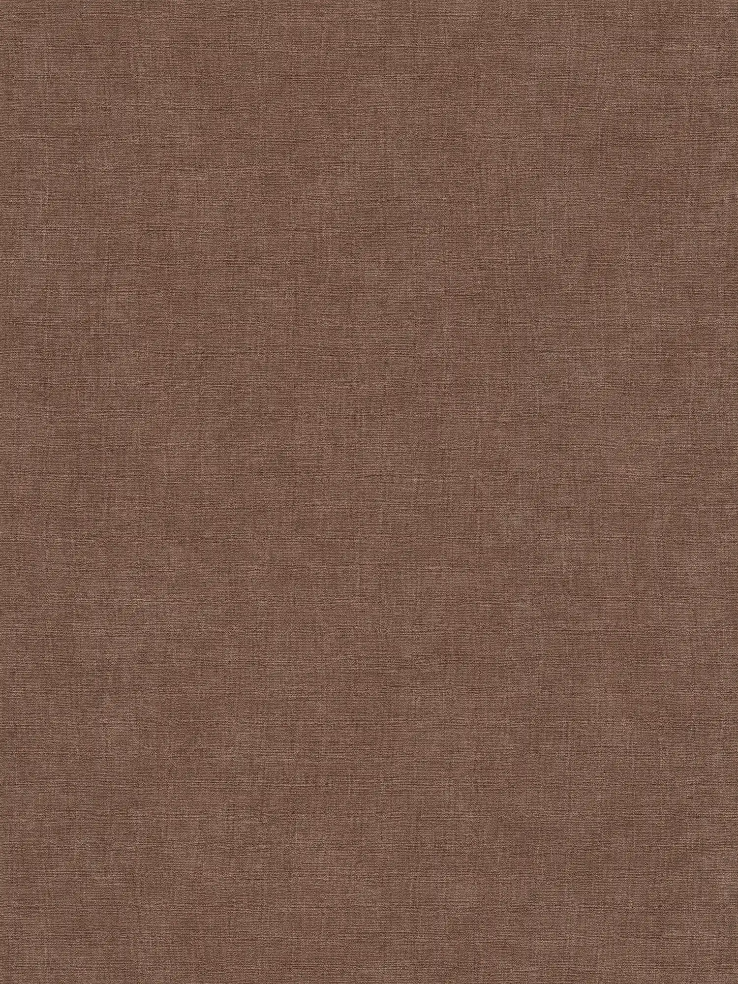 Einfarbige Vliestapete mit leichter Struktur – Braun, Rot
