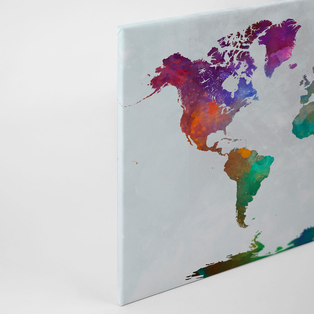 Leinwand bunte Weltkarte | DD120335 kaufen online »