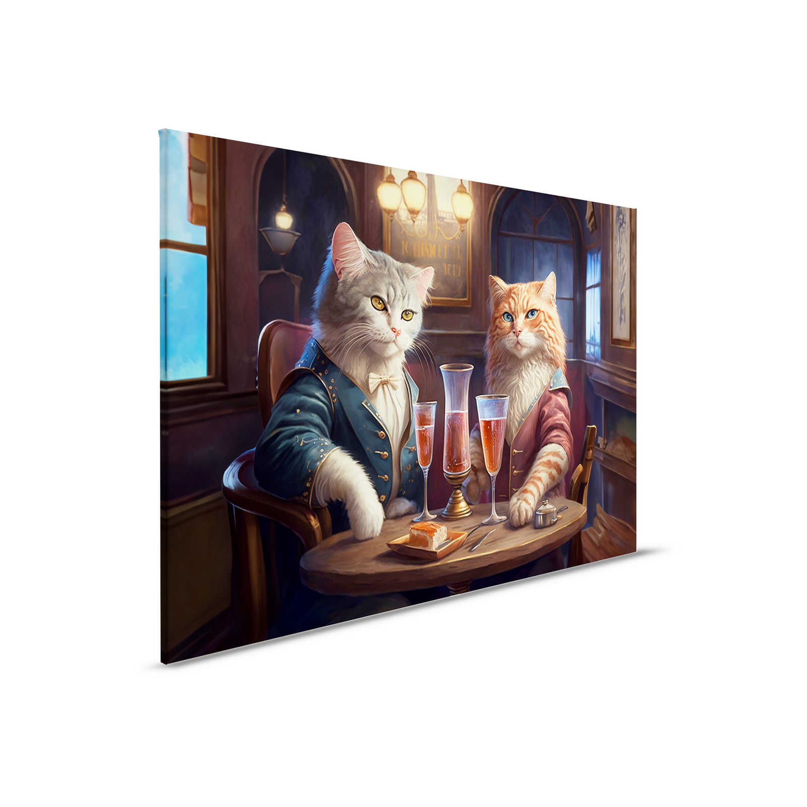             KI-Leinwandbild »Kitty Bar« – 90 cm x 60 cm
        