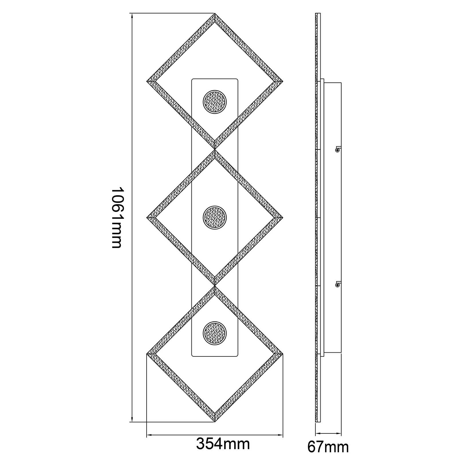             Deckenleuchte aus Holz - Vincent 3 – Braun
        