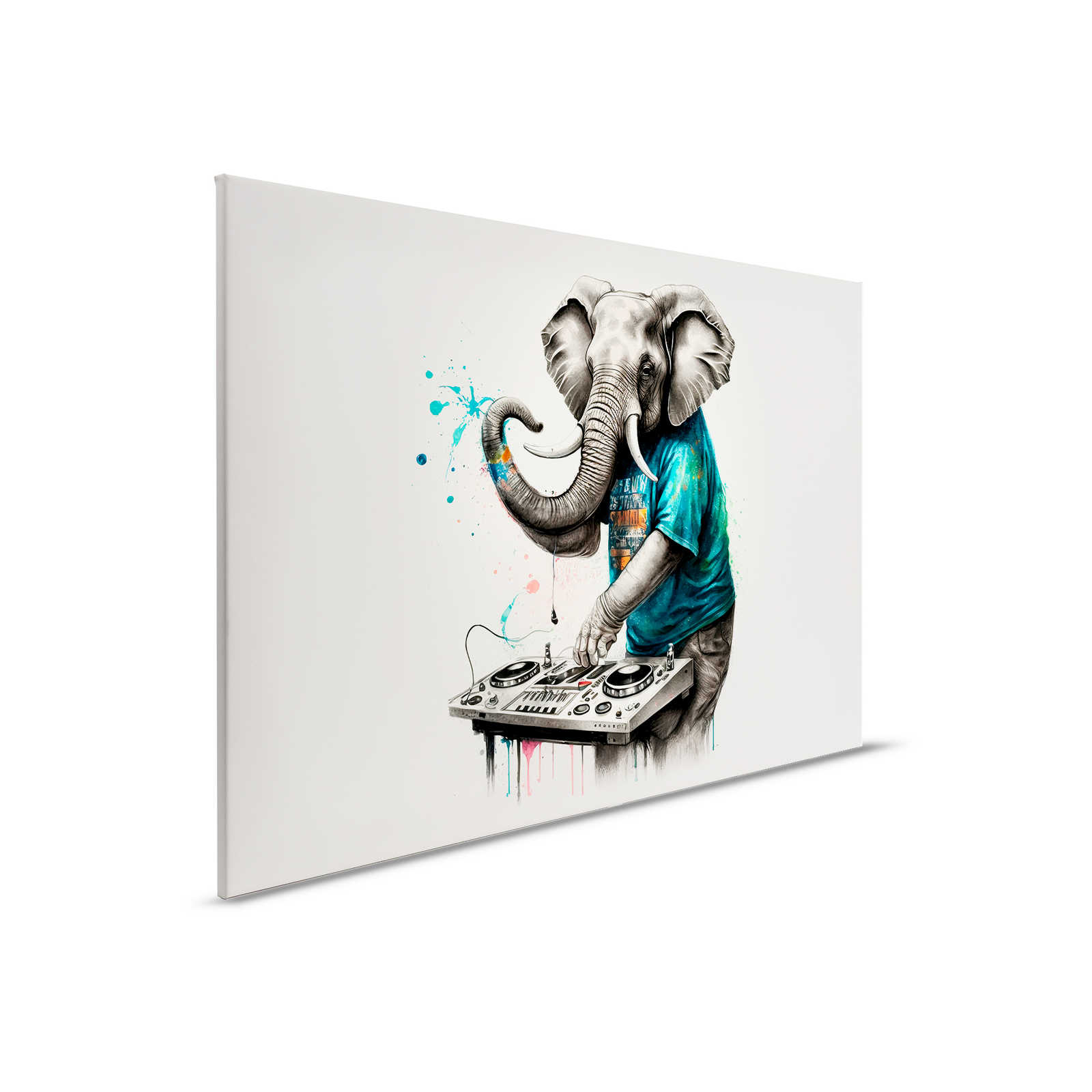         KI-Leinwandbild »elephant dj« – 90 cm x 60 cm
    