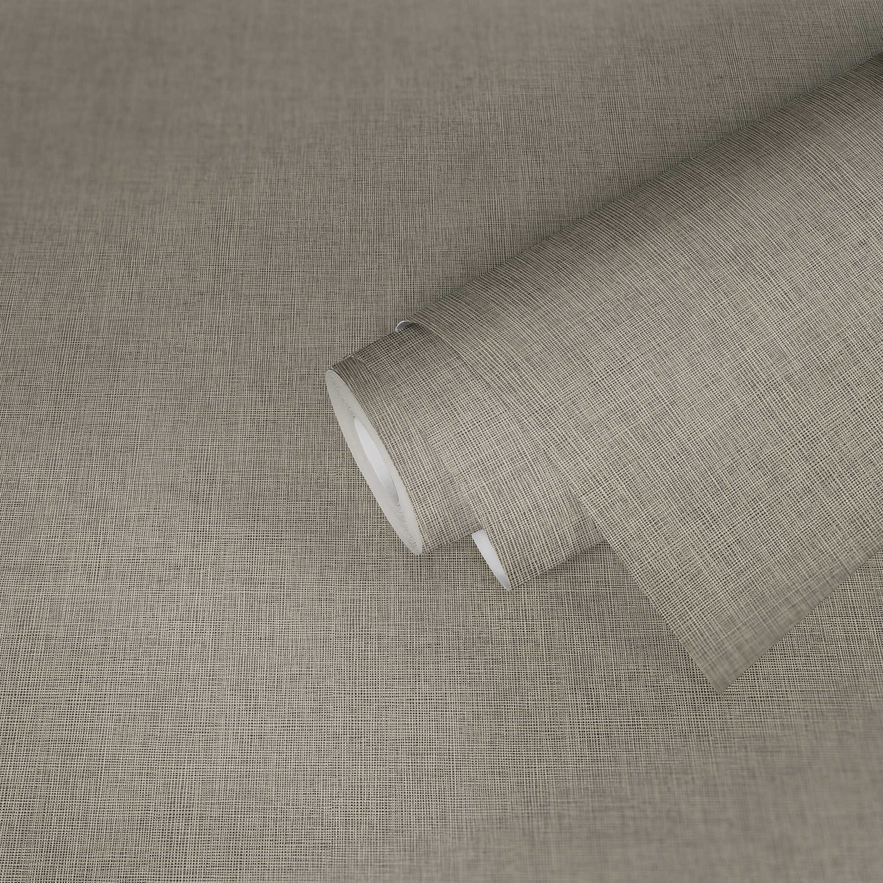             Unitapete im Textil Look mit Silber Metallic Details – Blau, Grau, Silber
        